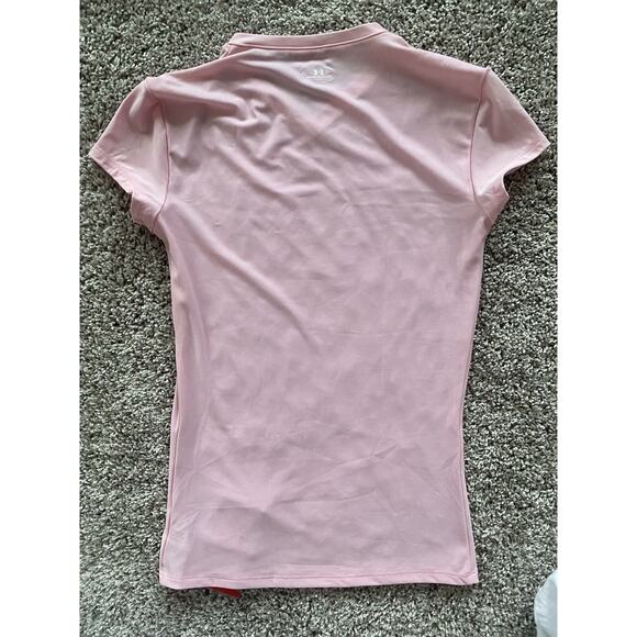 Under Armour Pink Compression Heat Wm Top Pink - Picture 2 of 5